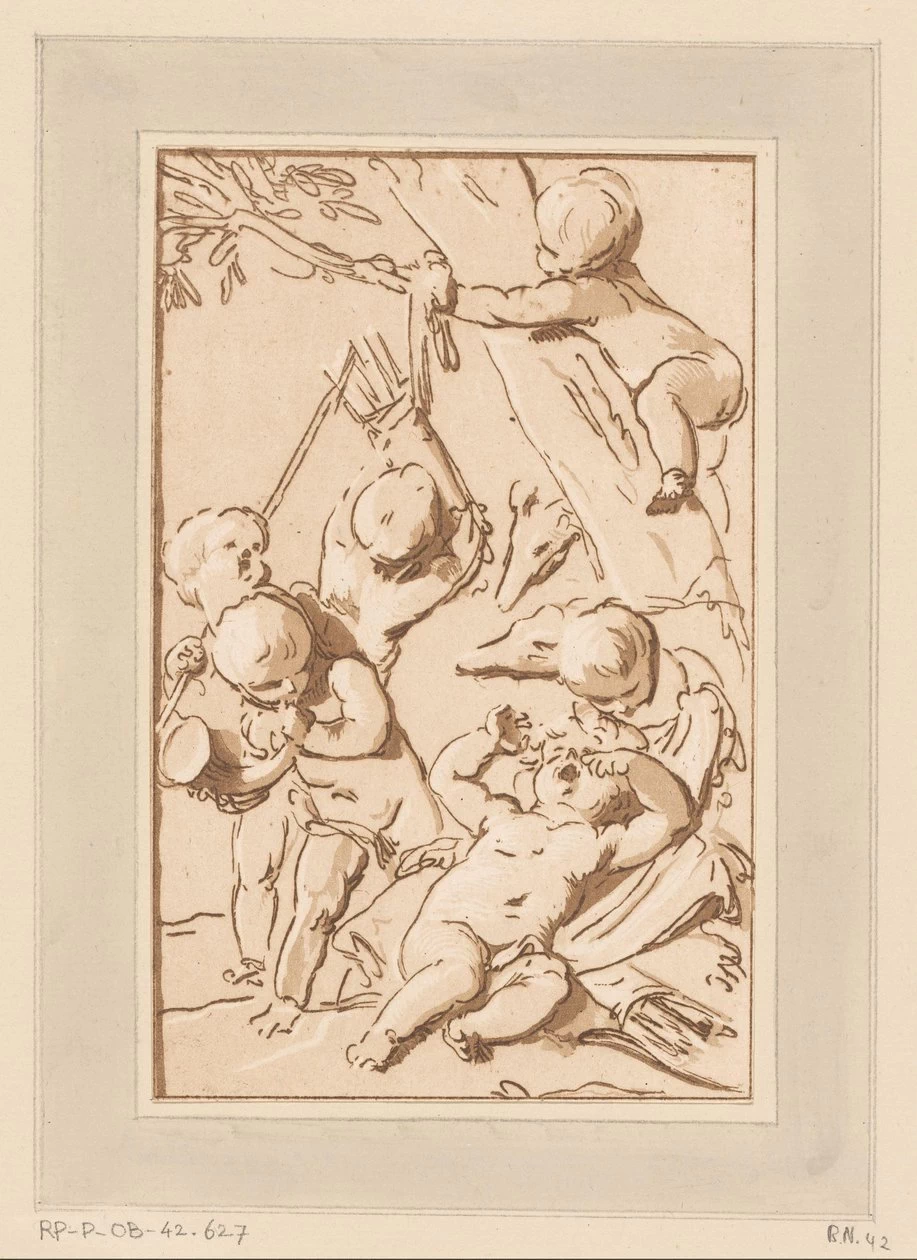 Jean - Baptiste Wicar, Amorini a riposo dopo la caccia, Rijks Museum, Amsterdam